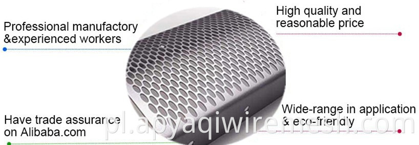 Niestandardowy aluminiowy perforowany metal / ocynkowana perforowana metalowa siatka